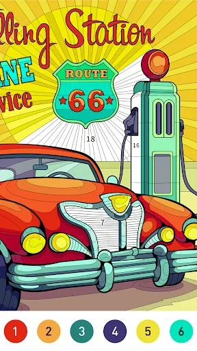 Gameplay screenshot 3 from Nostalgia Color by number game - Board game